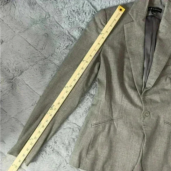 Ralph Lauren Black Label Womens Blazer Jacket Size 2 Wool Silk Preppy Equestrian - Picture 5 of 16